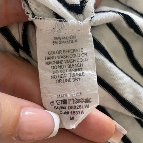 Hershe Floral Striped Tank Top Medium - Picture 4 of 8